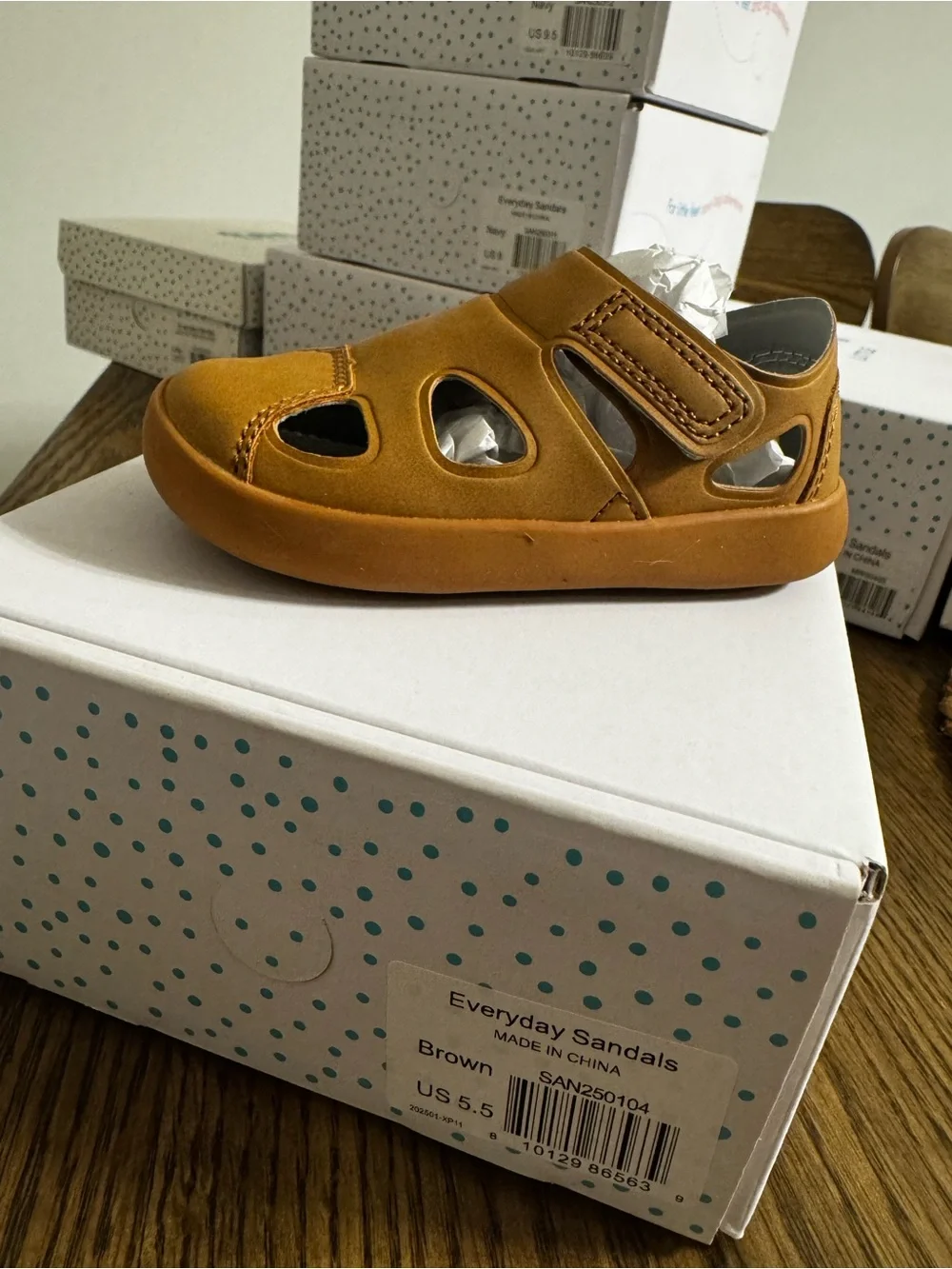 Ten Little Everyday Sandals - 11.5 in Tan